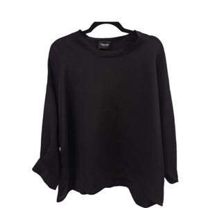 Rachel Comey Rare vintage/archival  100% silk long-sleeve top in timeless black.
